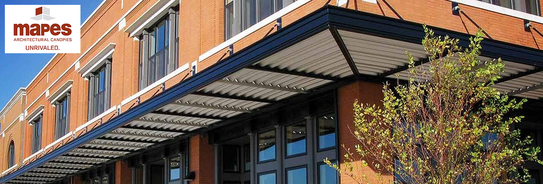 Architectural Aluminum Canopies for Commercial Buildings