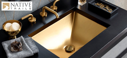 Precious Metals in Luxury Kitchens and Baths