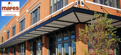 Architectural Aluminum Canopies for Commercial Buildings